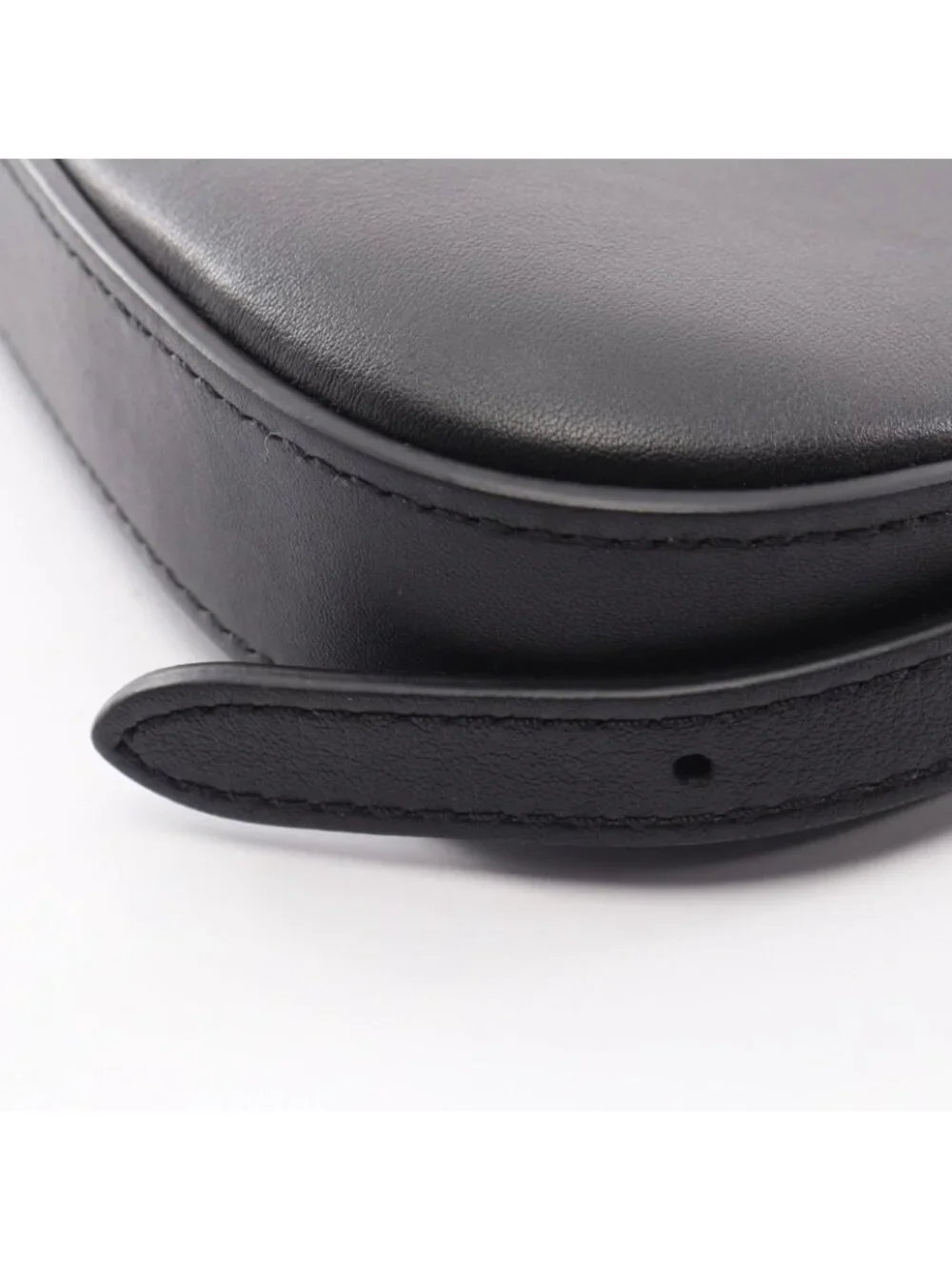 Louis Vuitton Shoulder Bag Pochette LV Blue Noir Leather